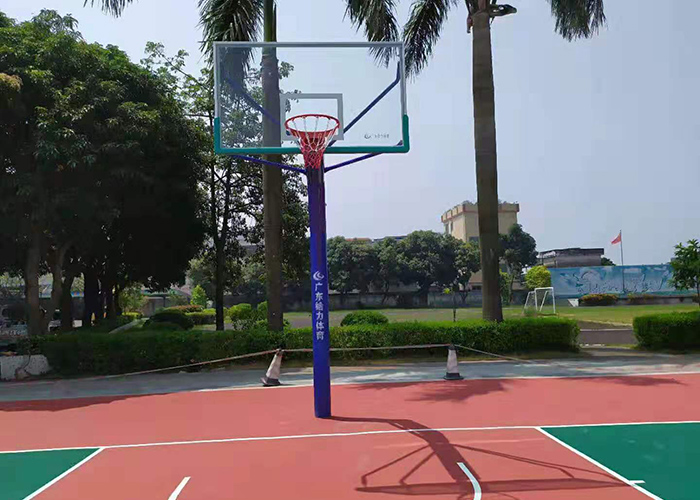 埋地籃球架的安裝 埋地籃球架的安裝