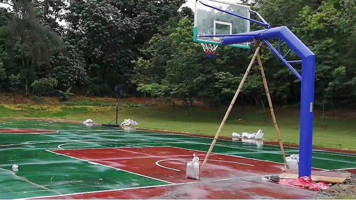 埋地圓管籃球架